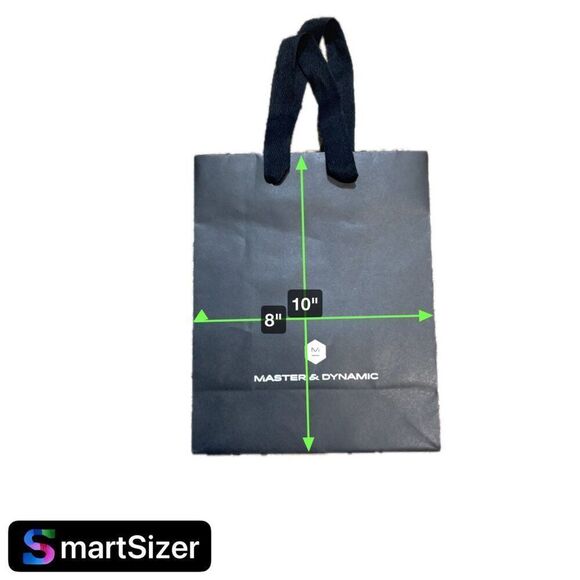 Master & Dynamic Gift Bags - Set Of 2 Black 10" x 8" Shopping Display Storage - Picture 4 of 4